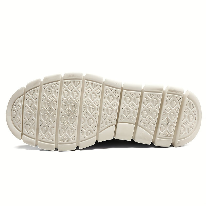 Herren Sneaker Slip-On leicht atmungsaktiv rutschfest flexible Sohle Alltag Büro Freizeit Schuhe