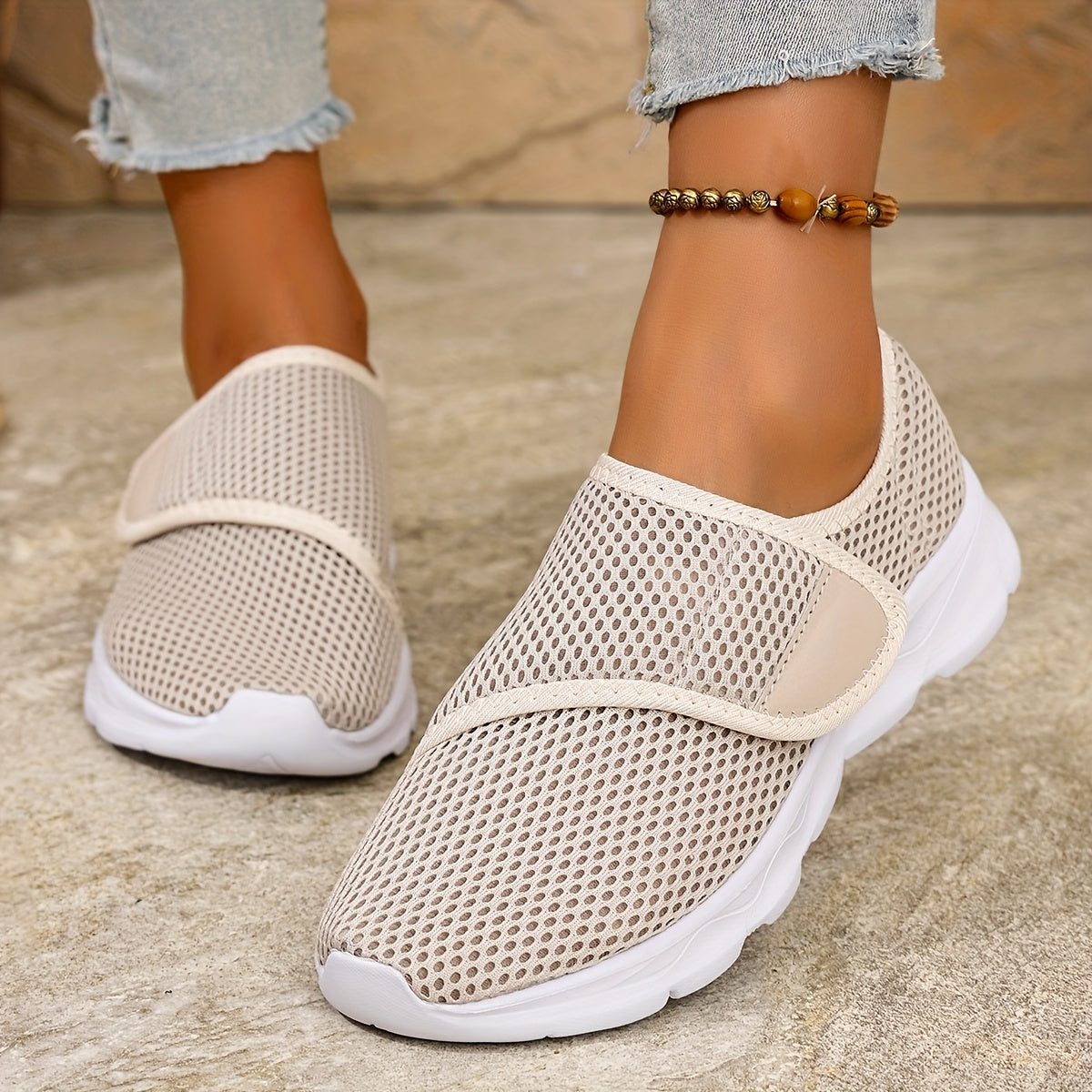 Orthopädischer Slip-On für Damen atmungsaktiv rutschfest leicht bequem