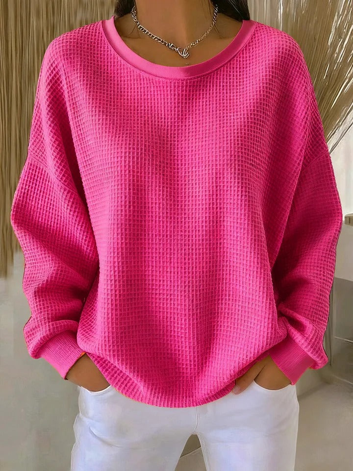 Damenpullover in klassischer, lockerer, bequemer, weicher, atmungsaktiver, eleganter Passform