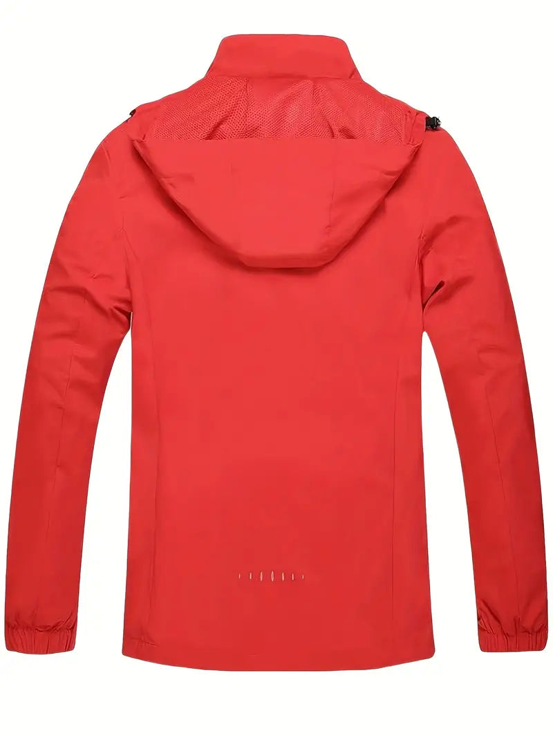 Herren Regenmantel Regular Fit Wasserdicht Leicht Atmungsaktiv Kapuze Alltag Outdoor Freizeit