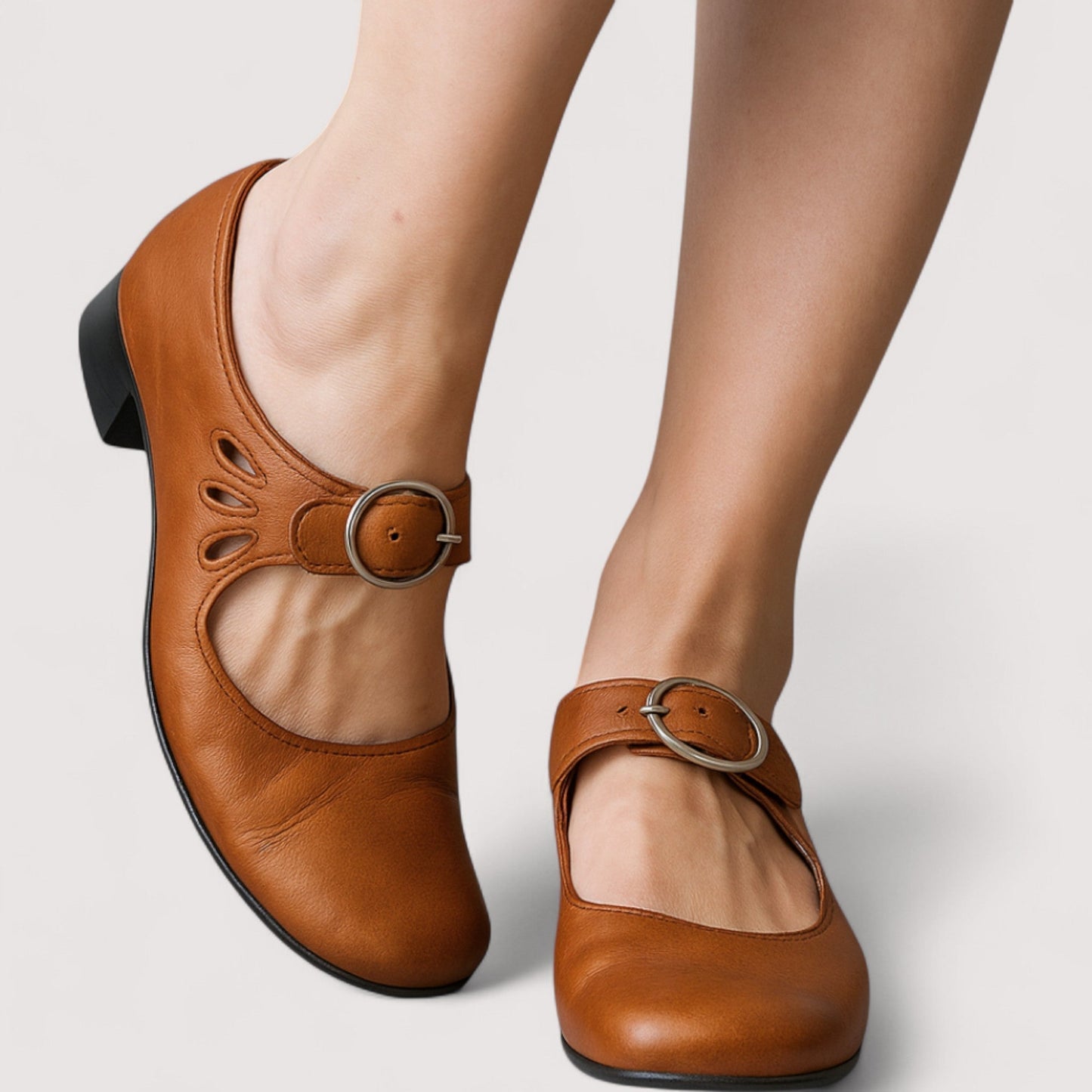 Damen Keilabsatz Ledersandalen ergonomisch atmungsaktiv bequem rutschfest