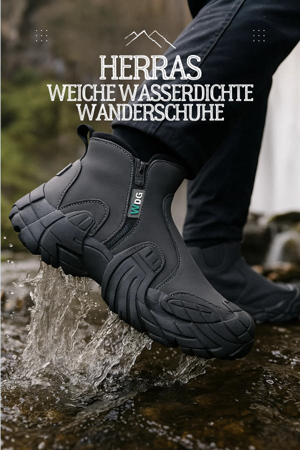 Herren Barfuß Wanderschuhe wasserdicht rutschfest ergonomisch flexibel EVA Sohle Outdoor Trekking