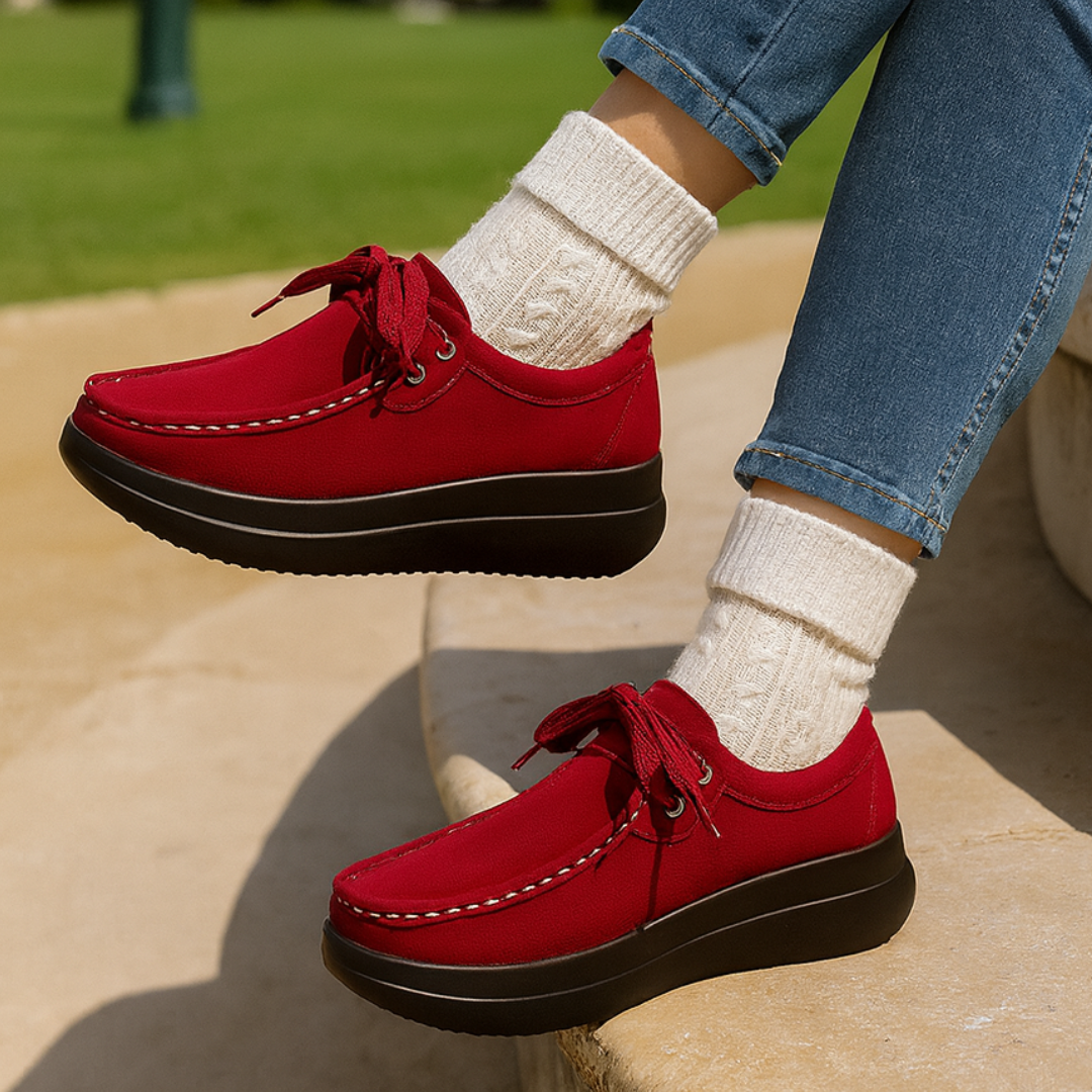Damen Sneakers Schnürung rutschfest leicht gepolstert komfortabel langlebig