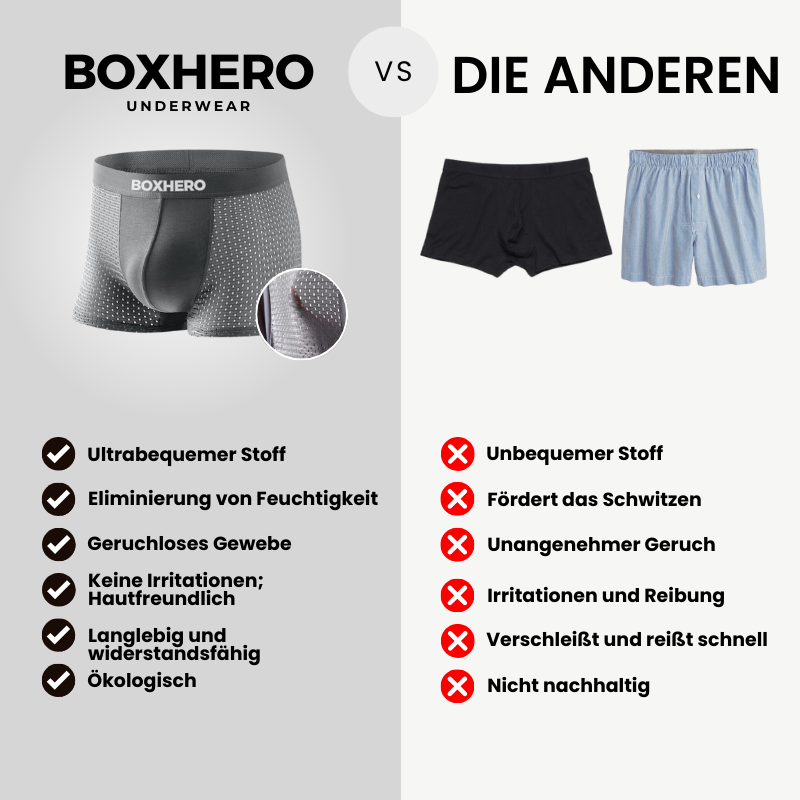 Herren Boxershorts atmungsaktiv elastisch bequemer Nahtarm feuchtigkeitsregulierend