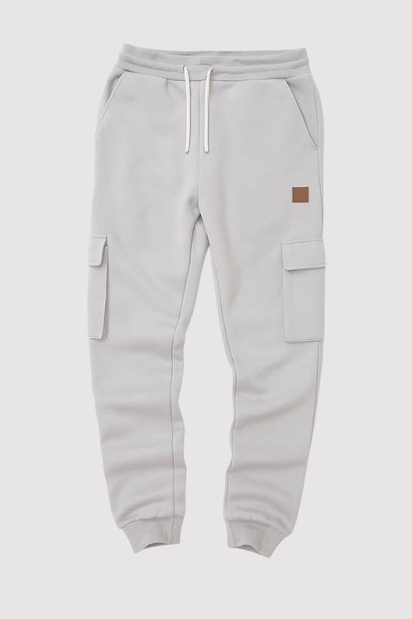 Herren Cargo Jogginghose elastischer Bund konisches Bein mehrere Taschen bequem