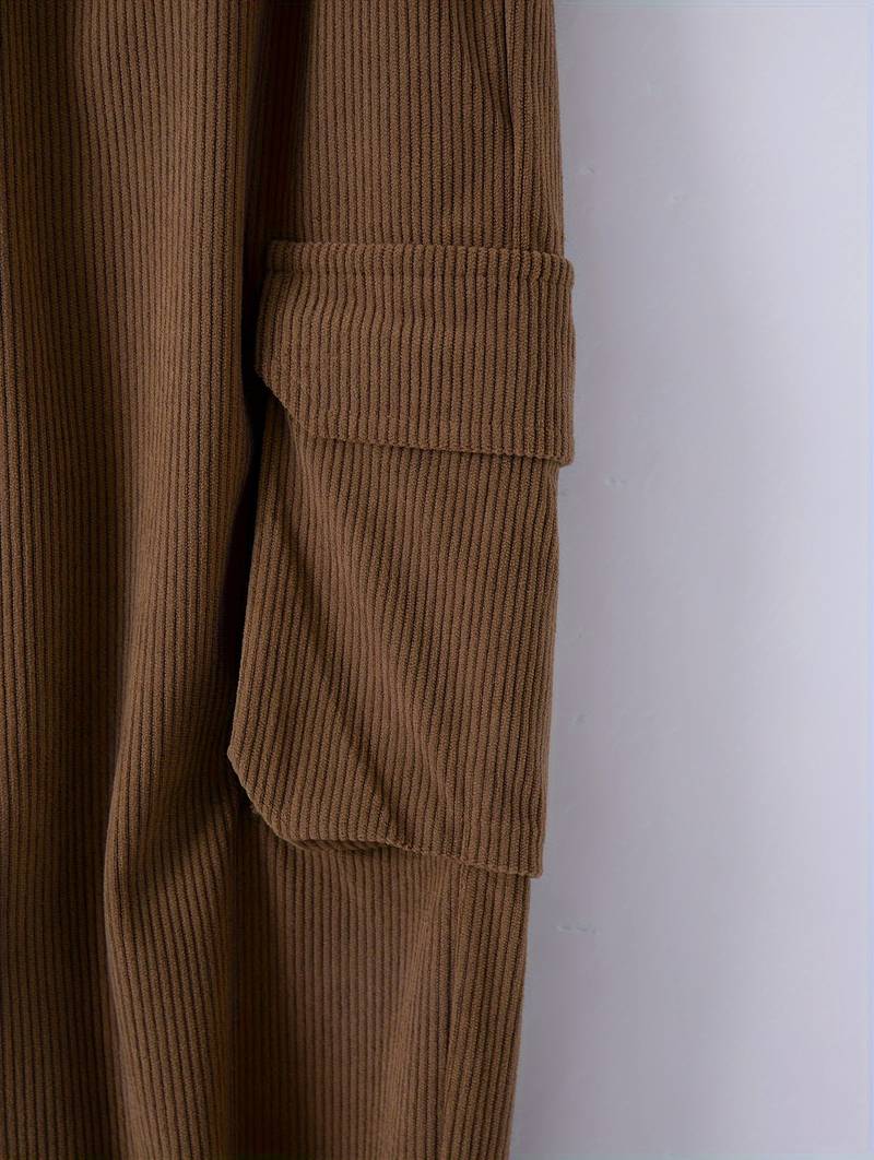 Herren Cargohose atmungsaktiv Kordelzug elastischer Bund lockere Passform mehrere Taschen