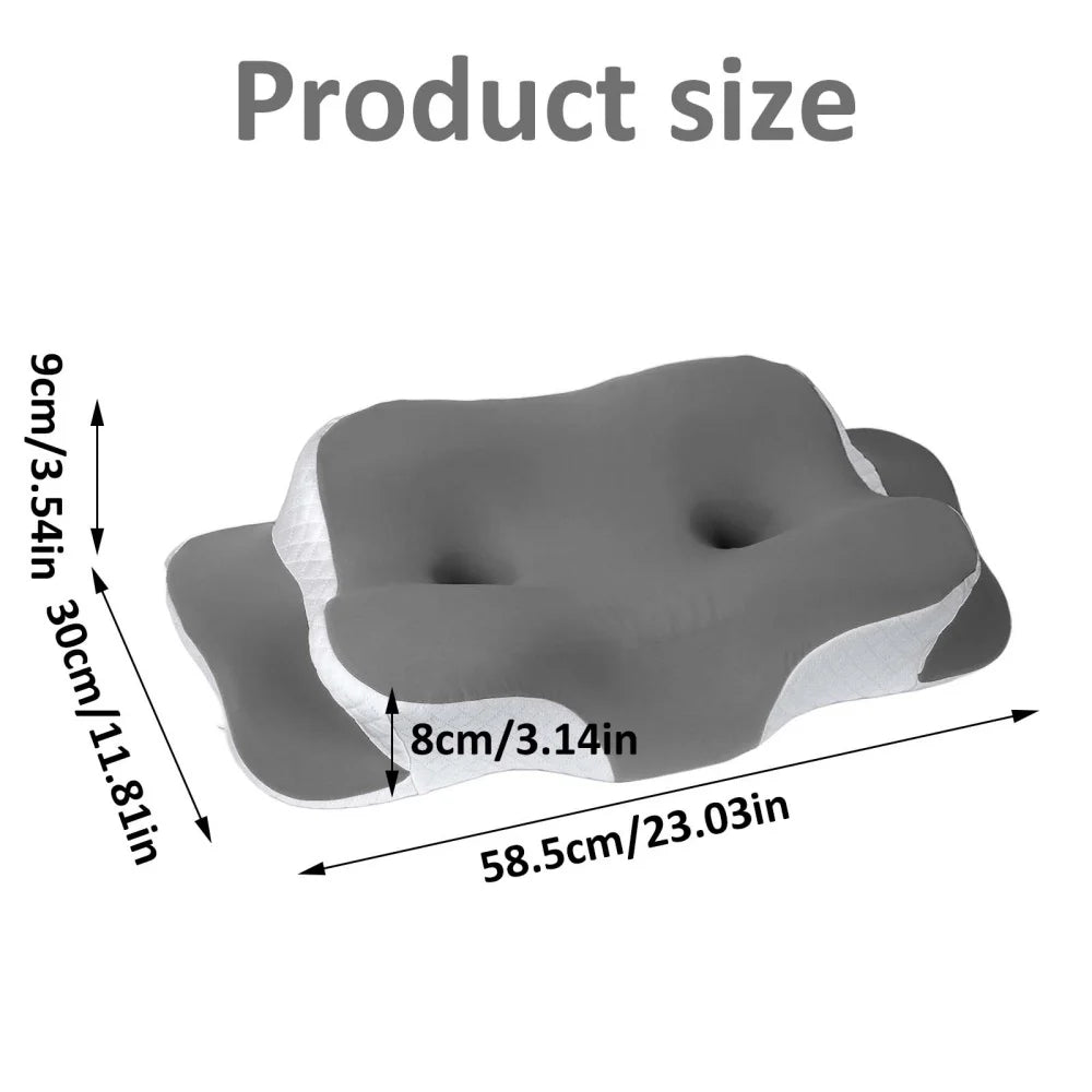 Orthopädisches Kissen Memory Foam atmungsaktiv kühlend für Seiten-, Rücken- und Bauchschläfer