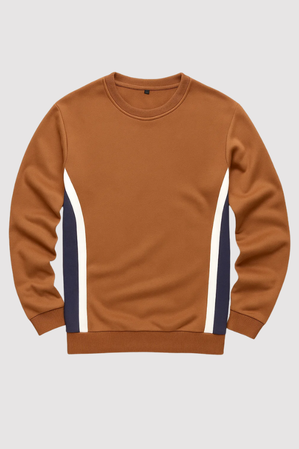 Herren Strickpullover Slim gerippte Passform Langarm elastisch bequem