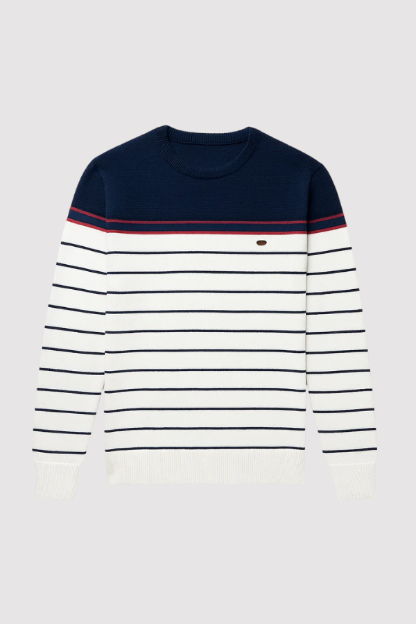 Herren Strickpullover Rundhals Slim Fit elastisch atmungsaktiv bequem Langarm