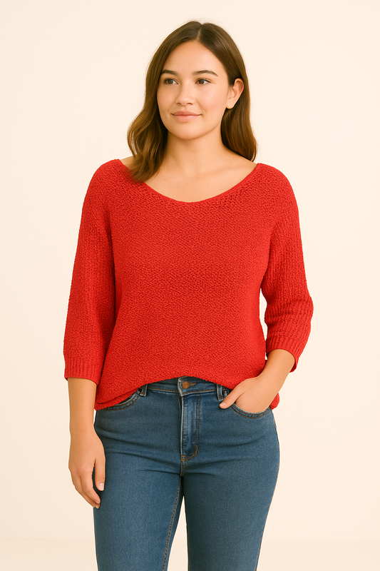 WILHELM | Damen Pullover mit Rundhalsausschnitt