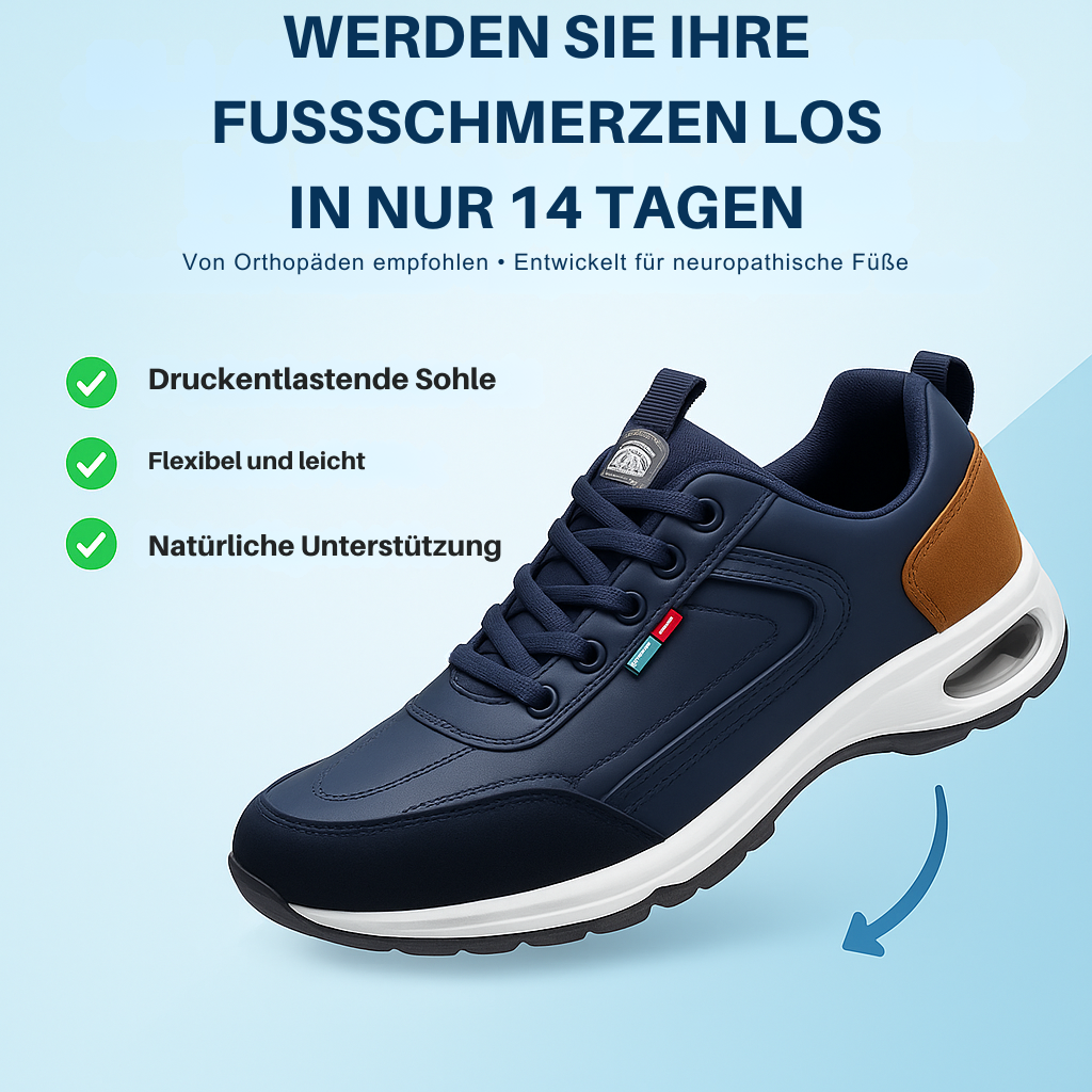 Unisex Sneakers orthopädisch breit rutschfest atmungsaktiv leicht bequem