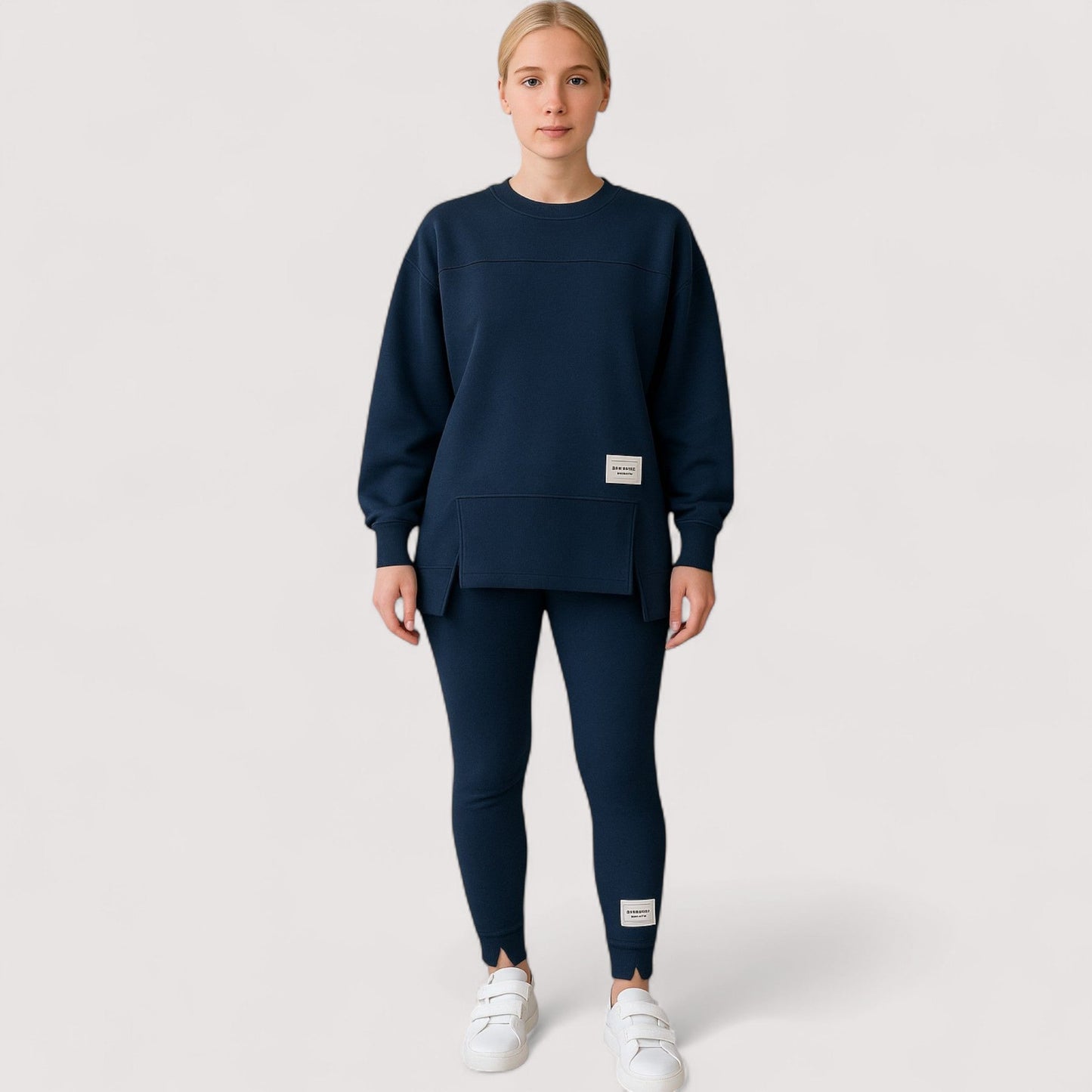 Damen Pullover und Leggings Set locker geschnitten bequem elastisch atmungsaktiv für Alltag und Freizeit  Produktbeschreibung