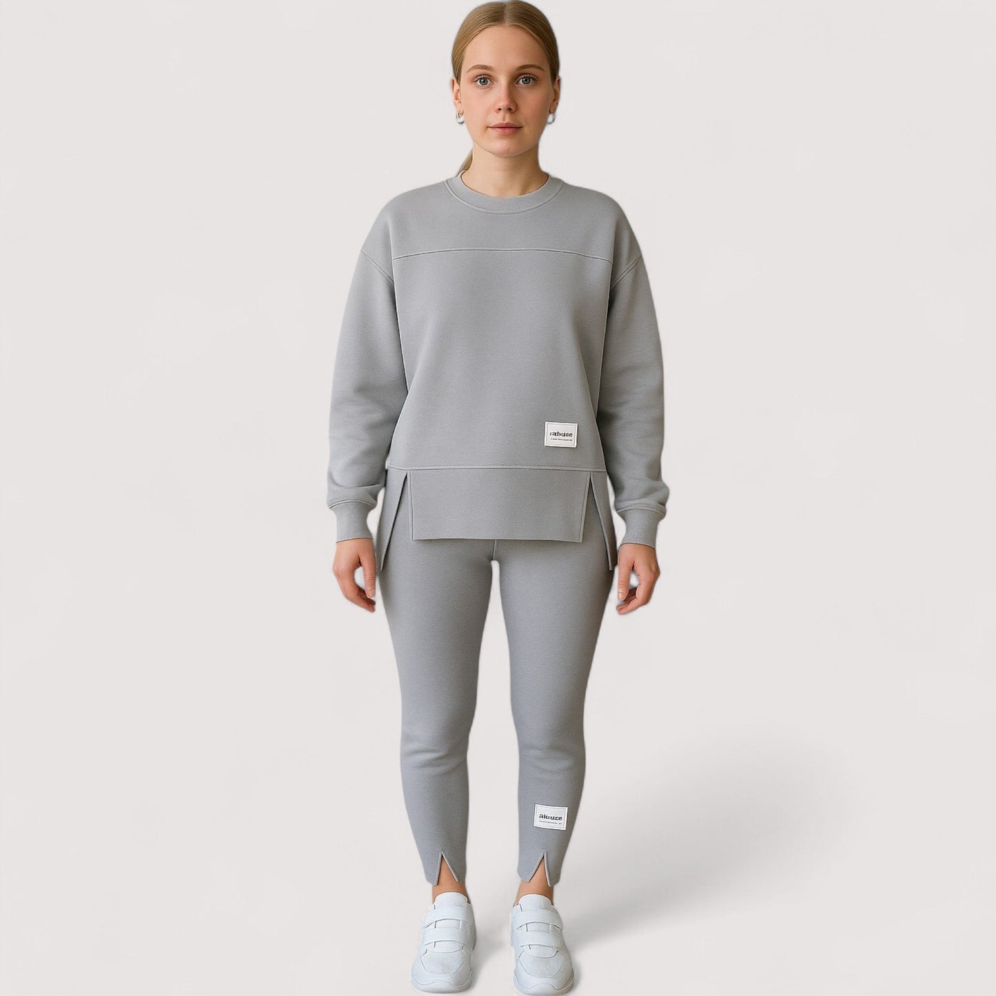 Damen Pullover und Leggings Set locker geschnitten bequem elastisch atmungsaktiv für Alltag und Freizeit  Produktbeschreibung