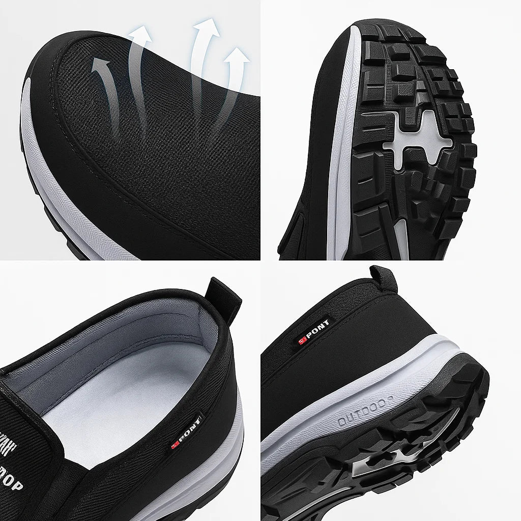 Damen Komfortschuhe Slip On Rutschfest Bequem Alltag Unterstützung
