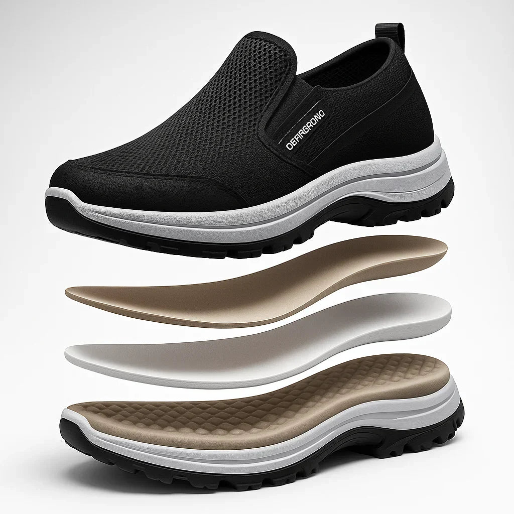 Damen Komfortschuhe Slip On Rutschfest Bequem Alltag Unterstützung