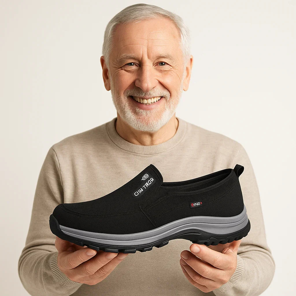Damen Komfortschuhe Slip On Rutschfest Bequem Alltag Unterstützung