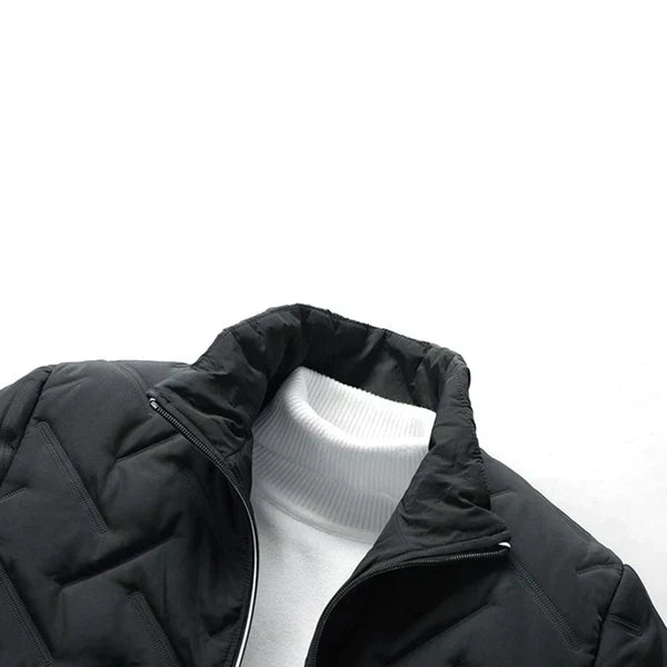 Herren Mantel Wollmischung Regular Fit Langarm Übergangsmantel Klassisch Freizeit Winterjacke