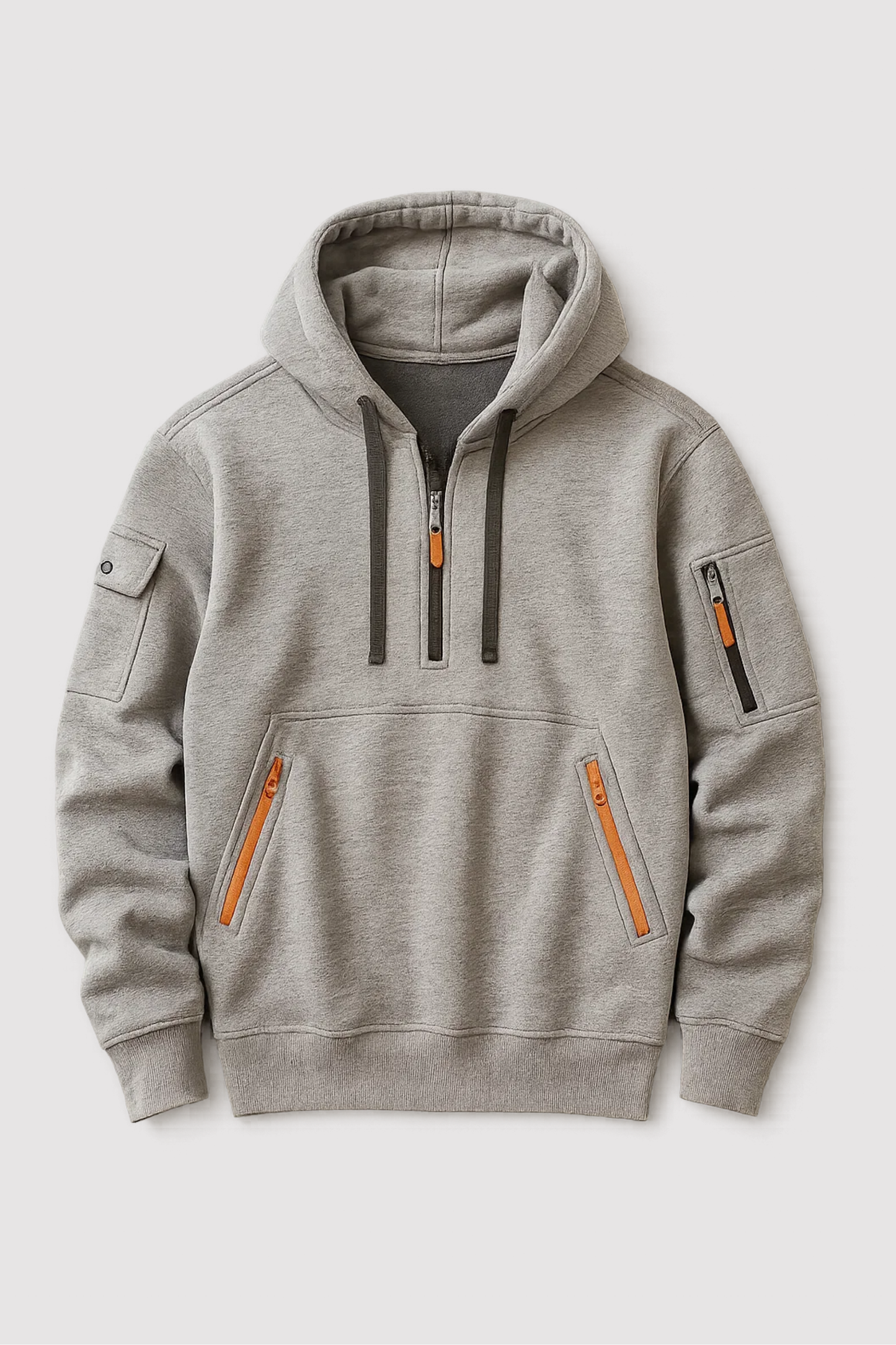 Herren Hoodie Kapuzenpullover Langarm locker bequem vielseitig