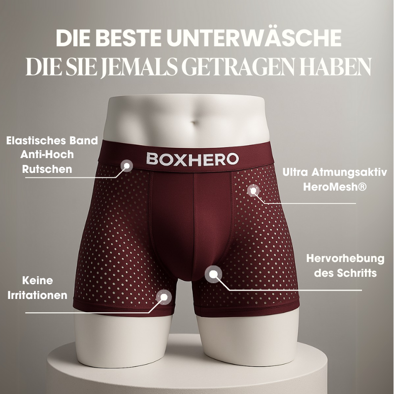 Herren Boxershorts atmungsaktiv elastisch bequemer Nahtarm feuchtigkeitsregulierend
