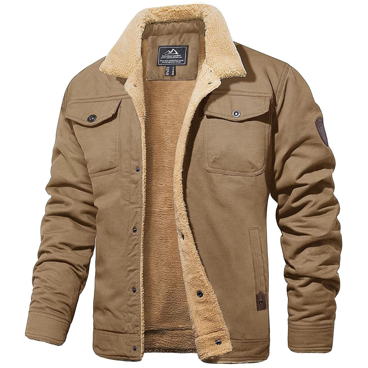 Herren Bomberjacke Regular Fit Langarm Reißverschluss Freizeit Übergangsjacke Klassisch Casual