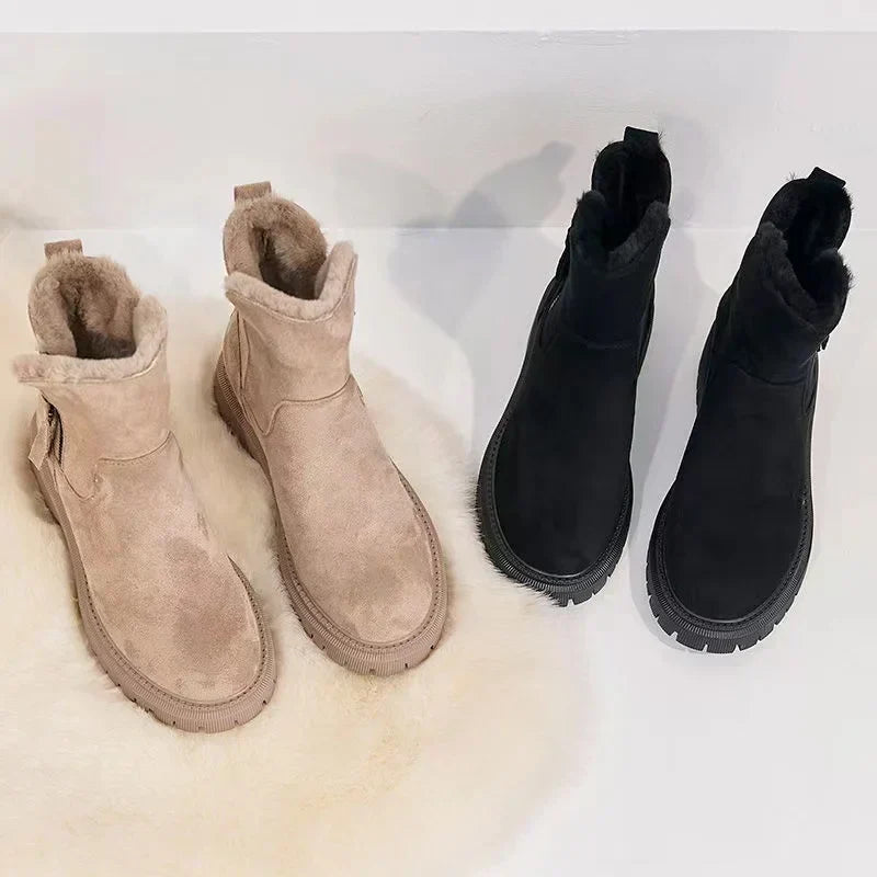 Damen Winterstiefel gefüttert rutschfest warm bequem langlebig