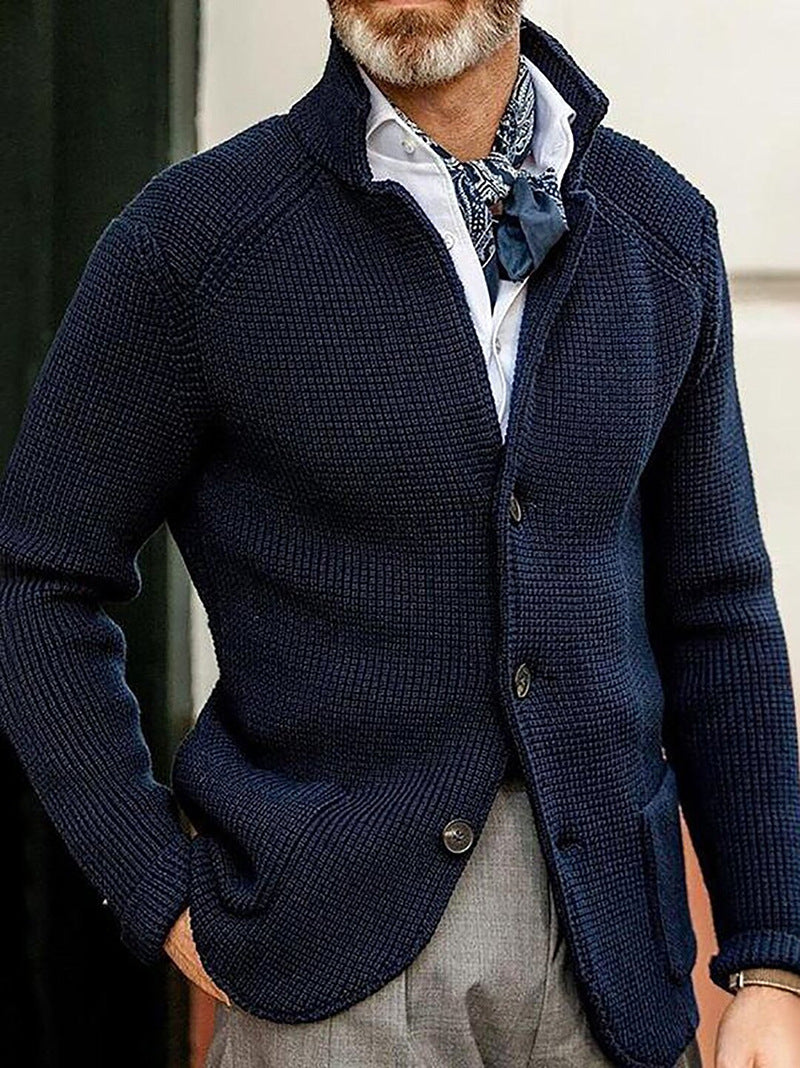 Herren Cardigan Regular Fit Strickjacke Elegant Klassisch Büro Freizeit Vielseitig Weich Komfort