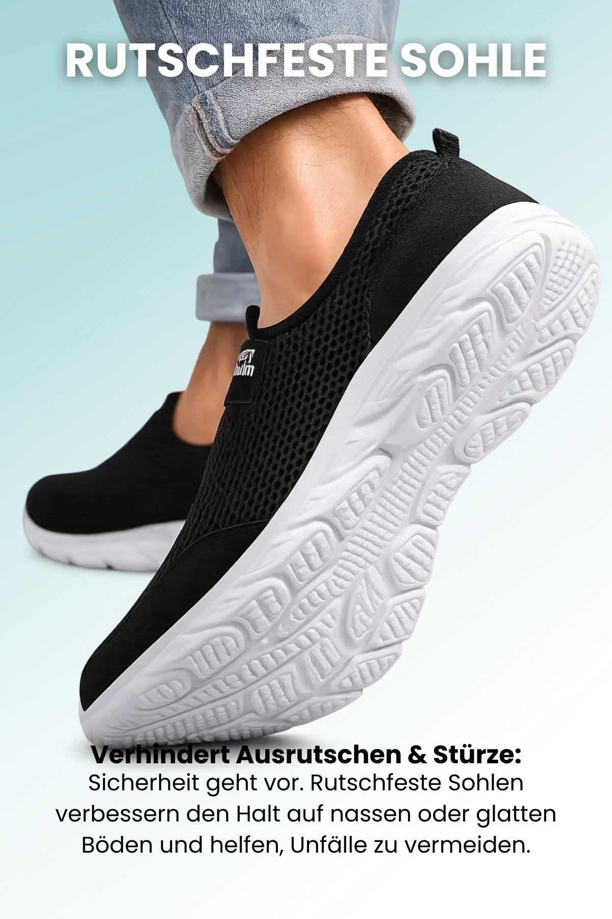 Herren Slip-On Sneakers atmungsaktiv leicht rutschfest flexibel, bequem