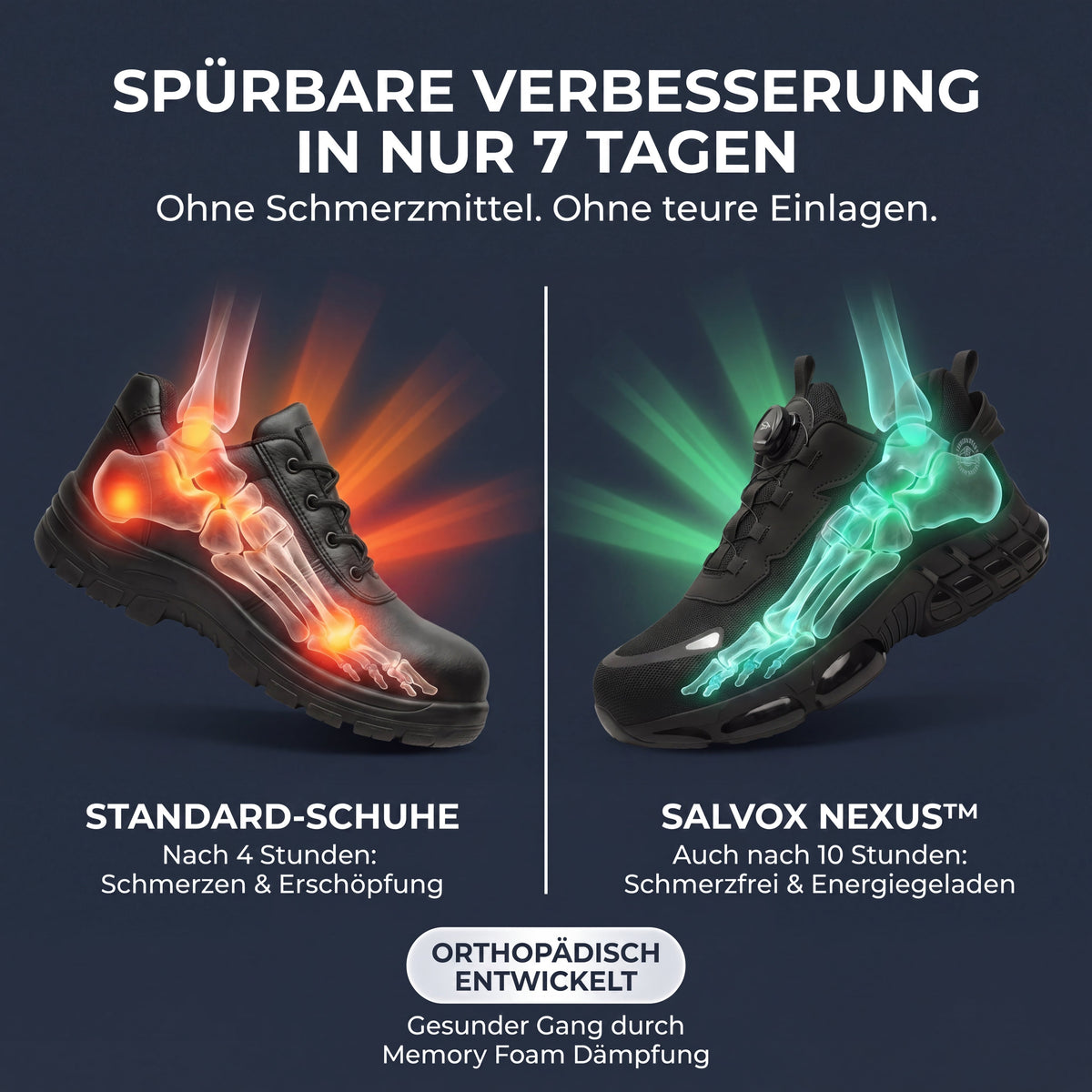 Herren S3 Sicherheitsschuh mit Memory Foam, dämpfender Arbeitsschuh für den beruflichen Einsatz