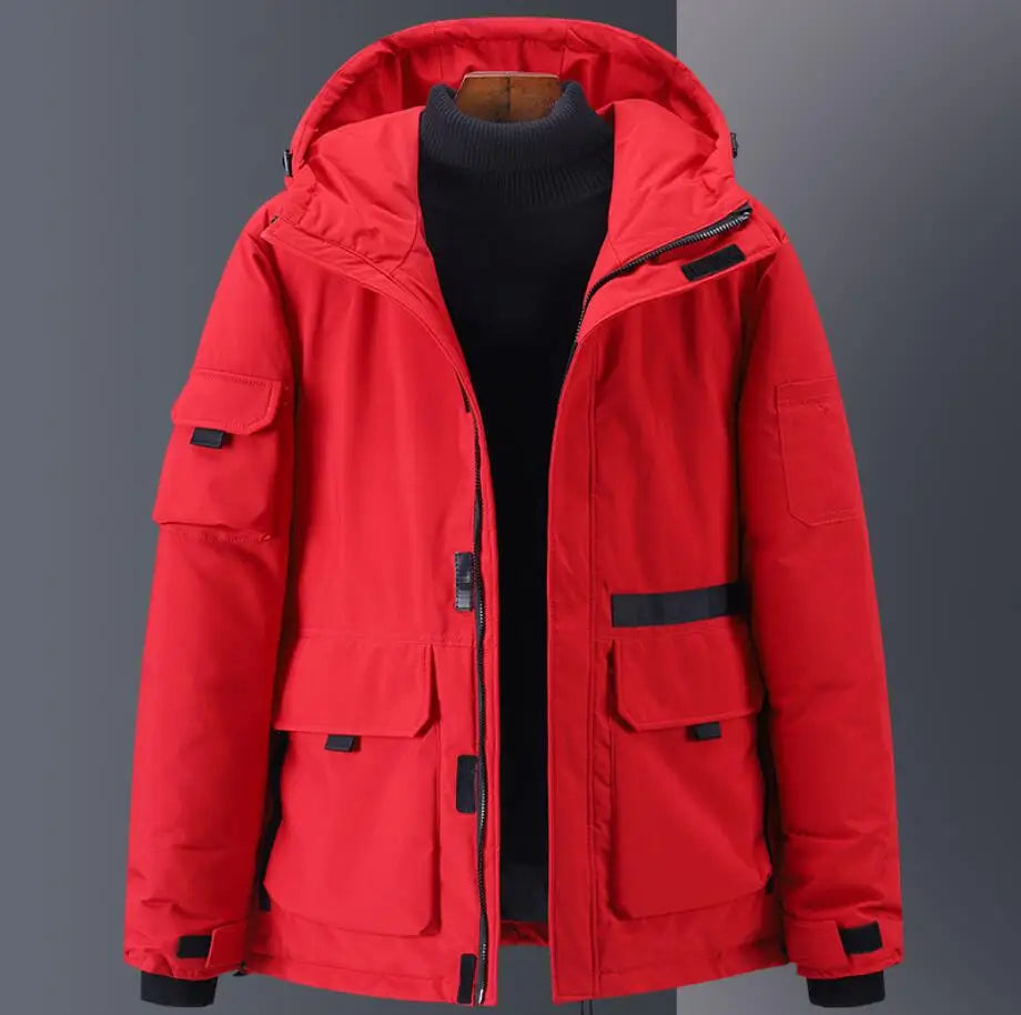 Herren Winterjacke Elegant Gefüttert Slim Fit Warm Komfort Alltag