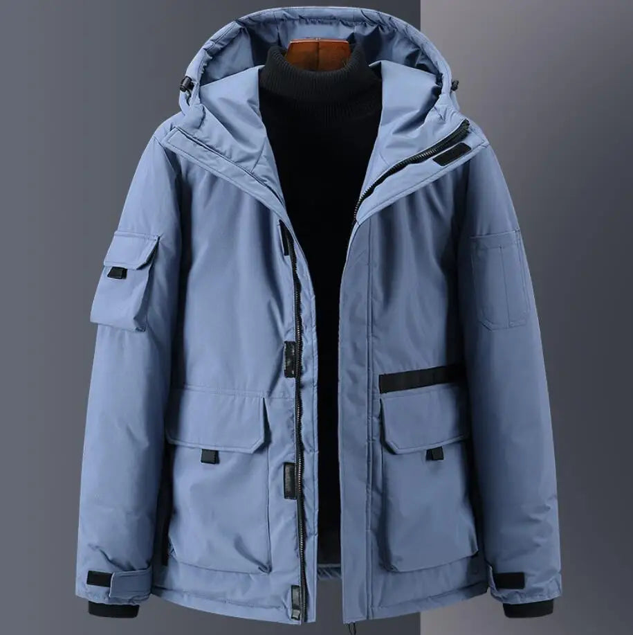 Herren Winterjacke Elegant Gefüttert Slim Fit Warm Komfort Alltag