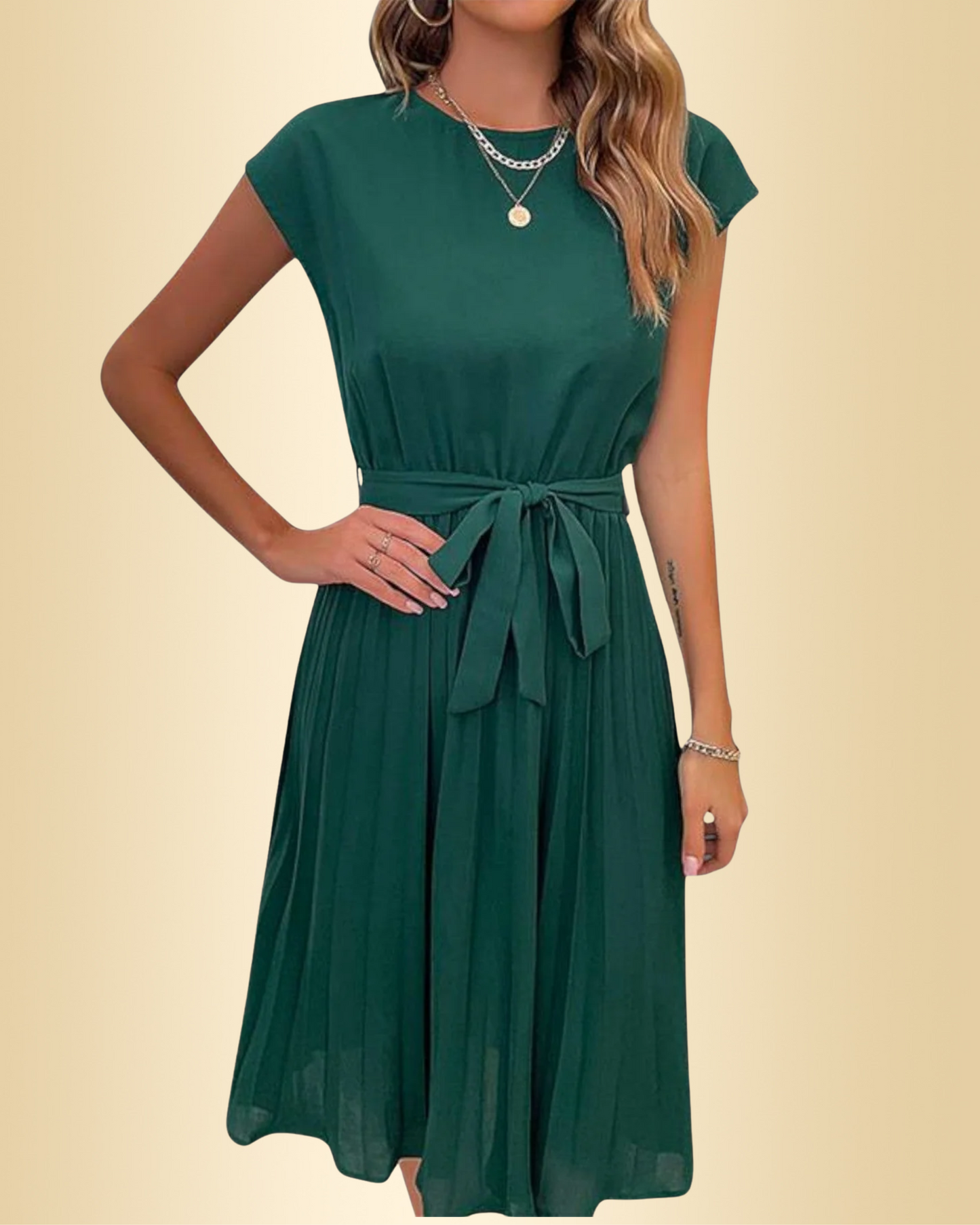 Damen Sommerkleid elegant locker Passform leicht atmungsaktiv vielseitig bequem