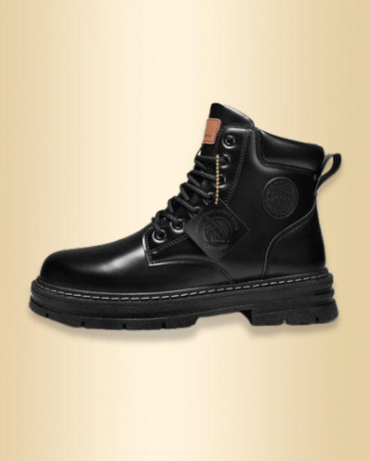 Herren Stiefel wasserdicht rutschfest knöchelhoch Schnürstiefel Outdoor robust gepolstert