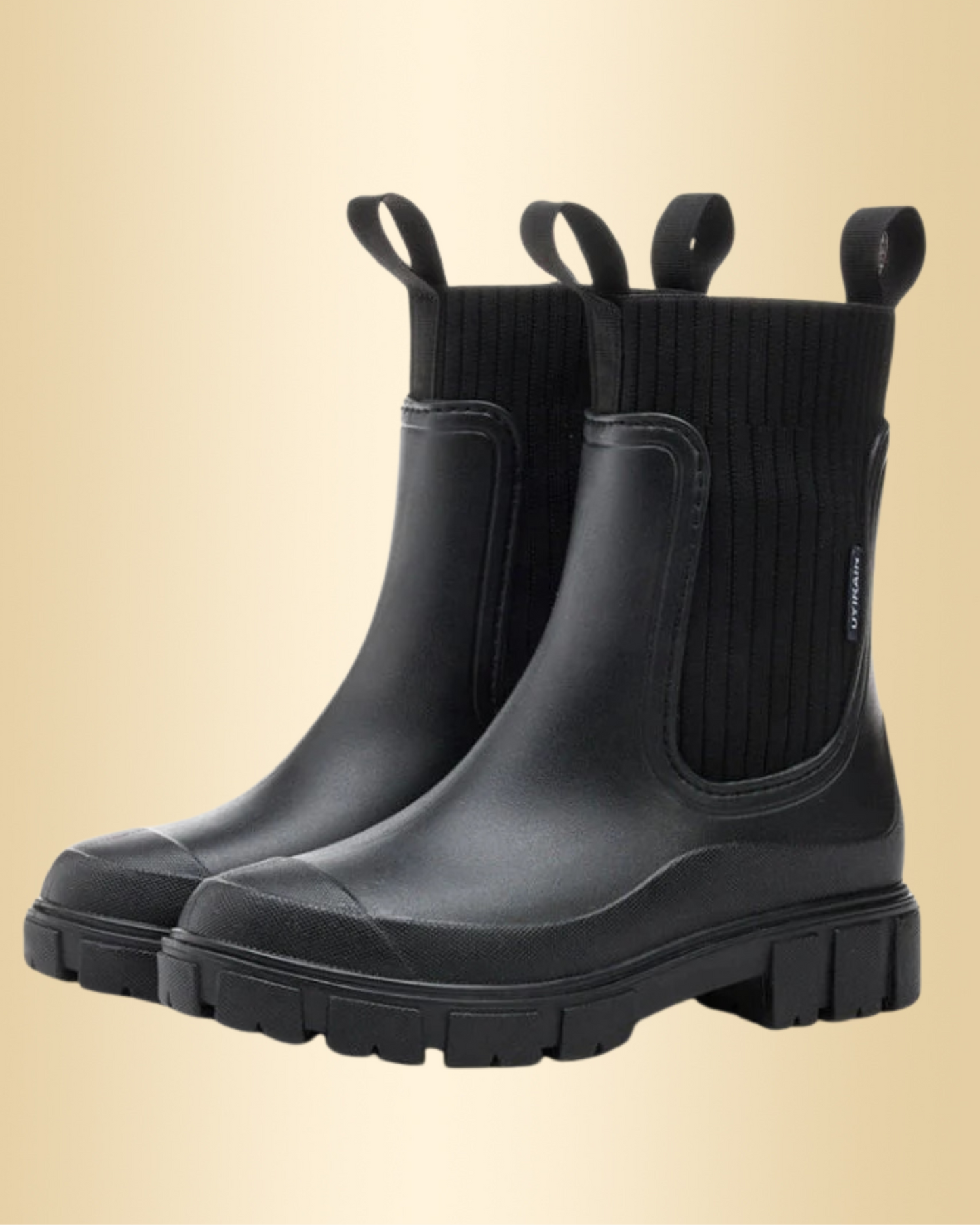 Damen Gummistiefel halbhoch wasserdicht rutschfest bequem
