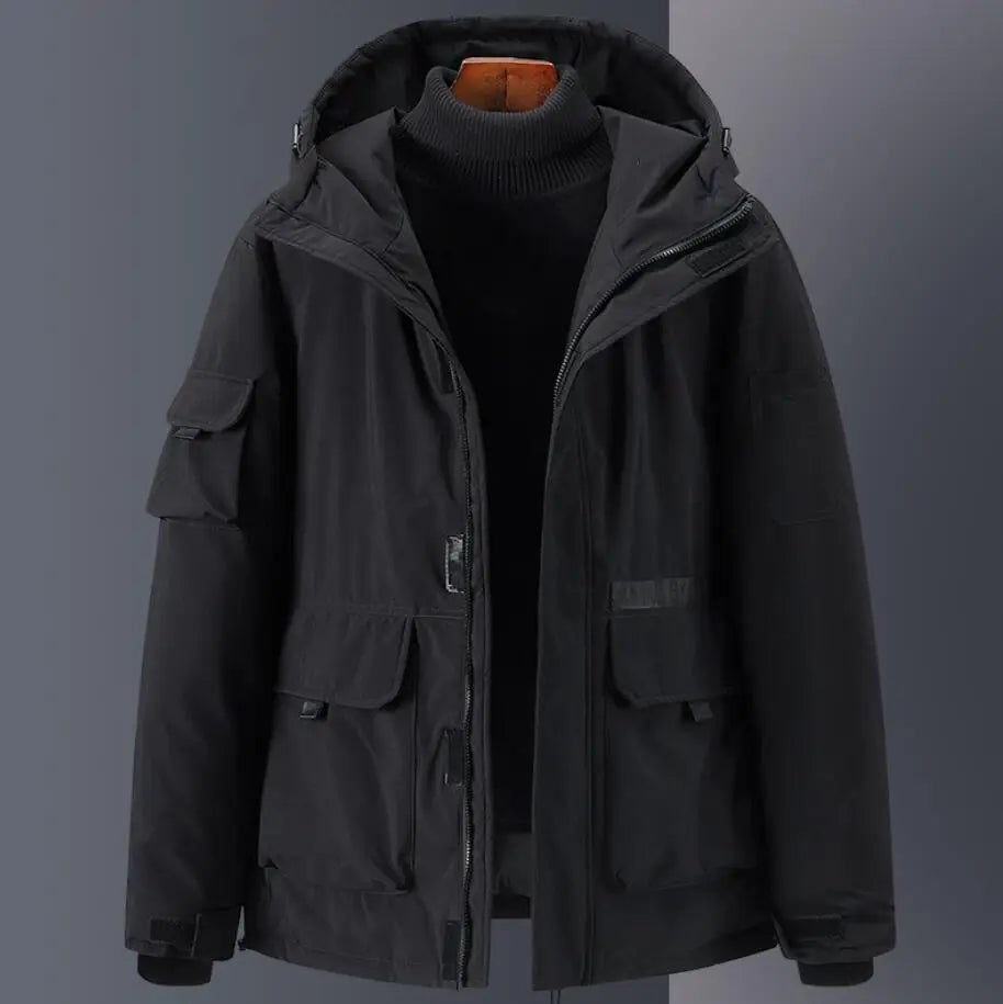 Herren Winterjacke Elegant Gefüttert Slim Fit Warm Komfort Alltag