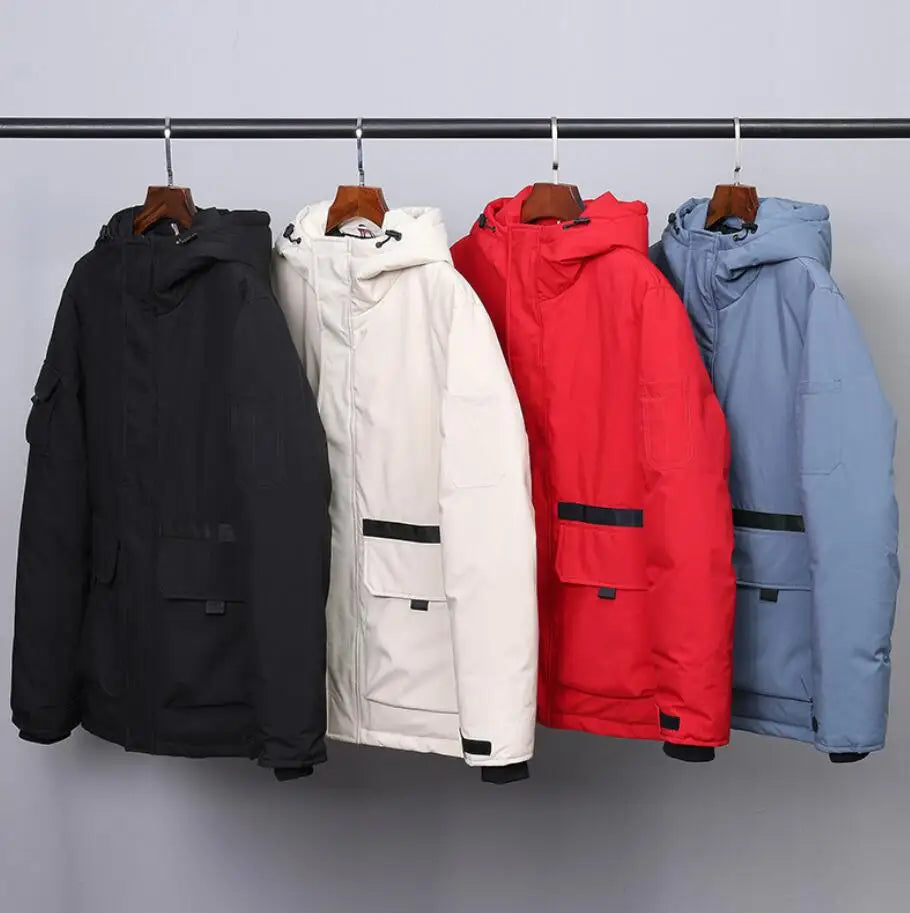 Herren Winterjacke Elegant Gefüttert Slim Fit Warm Komfort Alltag