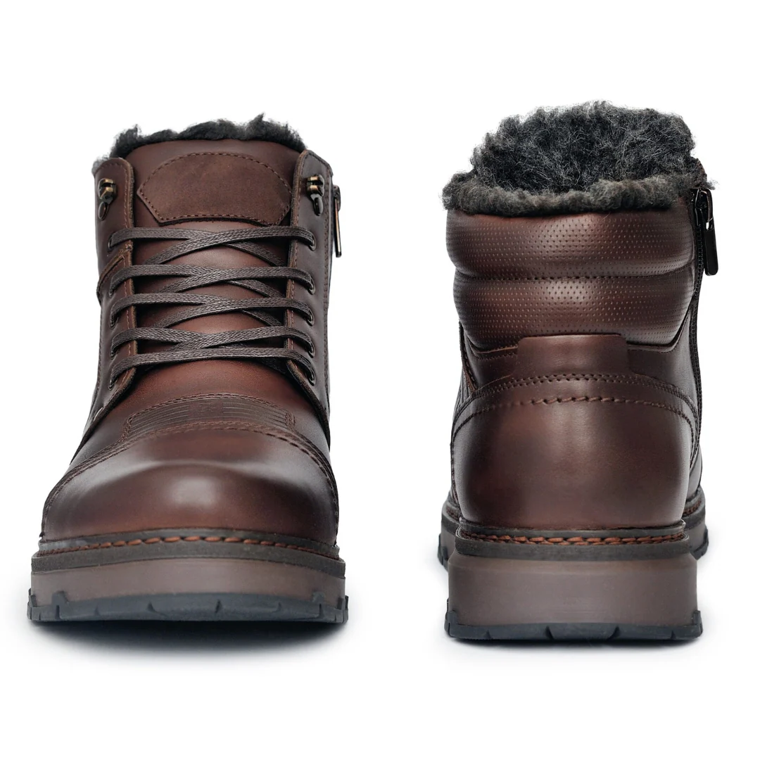 Herren Stiefel Schnürstiefel robust komfortabel rutschfeste Sohle gepolstert
