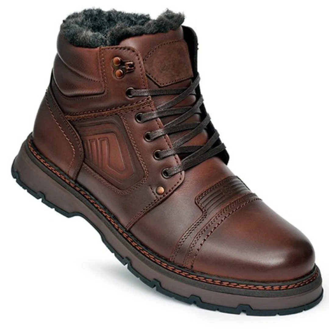 Herren Stiefel Schnürstiefel robust komfortabel rutschfeste Sohle gepolstert