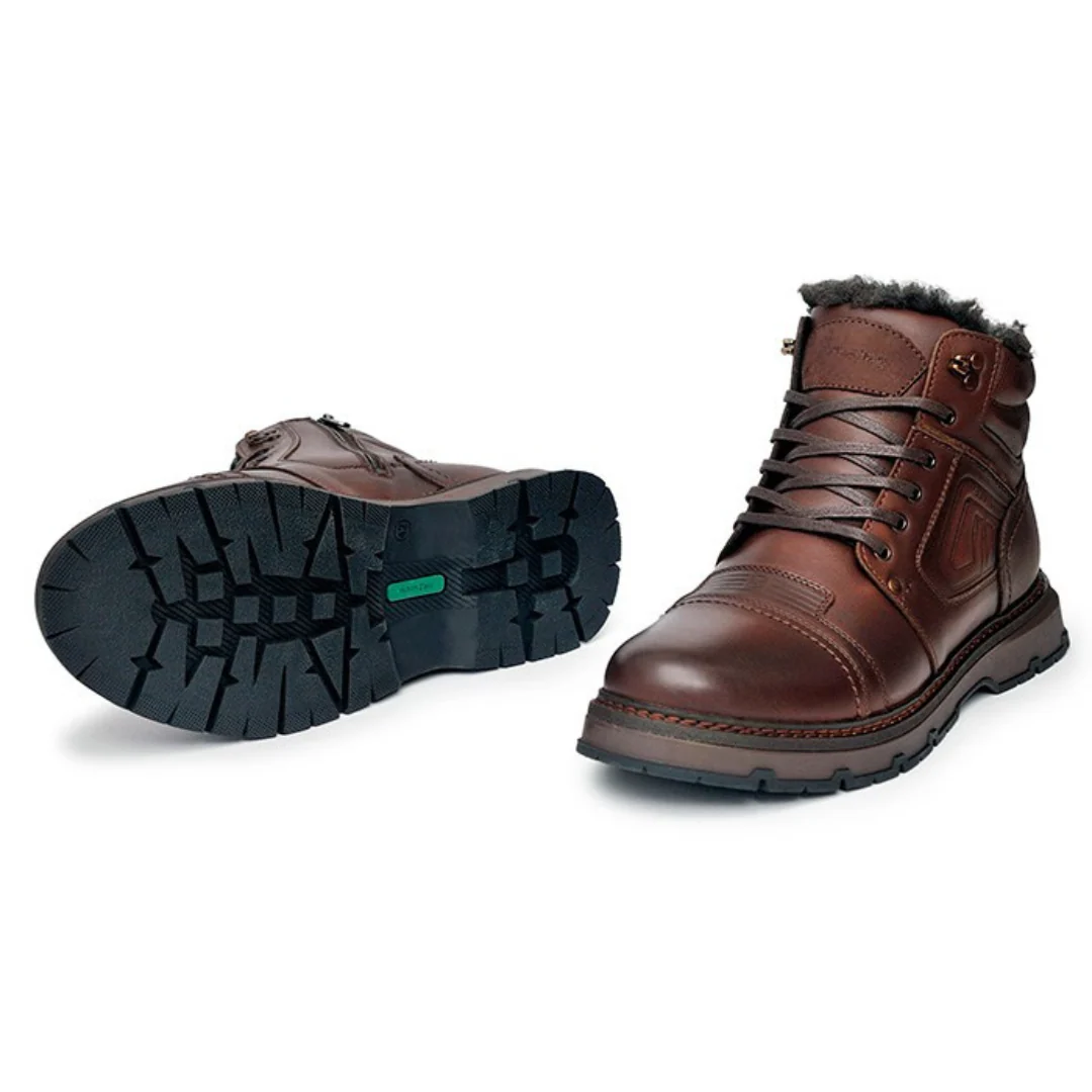 Herren Stiefel Schnürstiefel robust komfortabel rutschfeste Sohle gepolstert