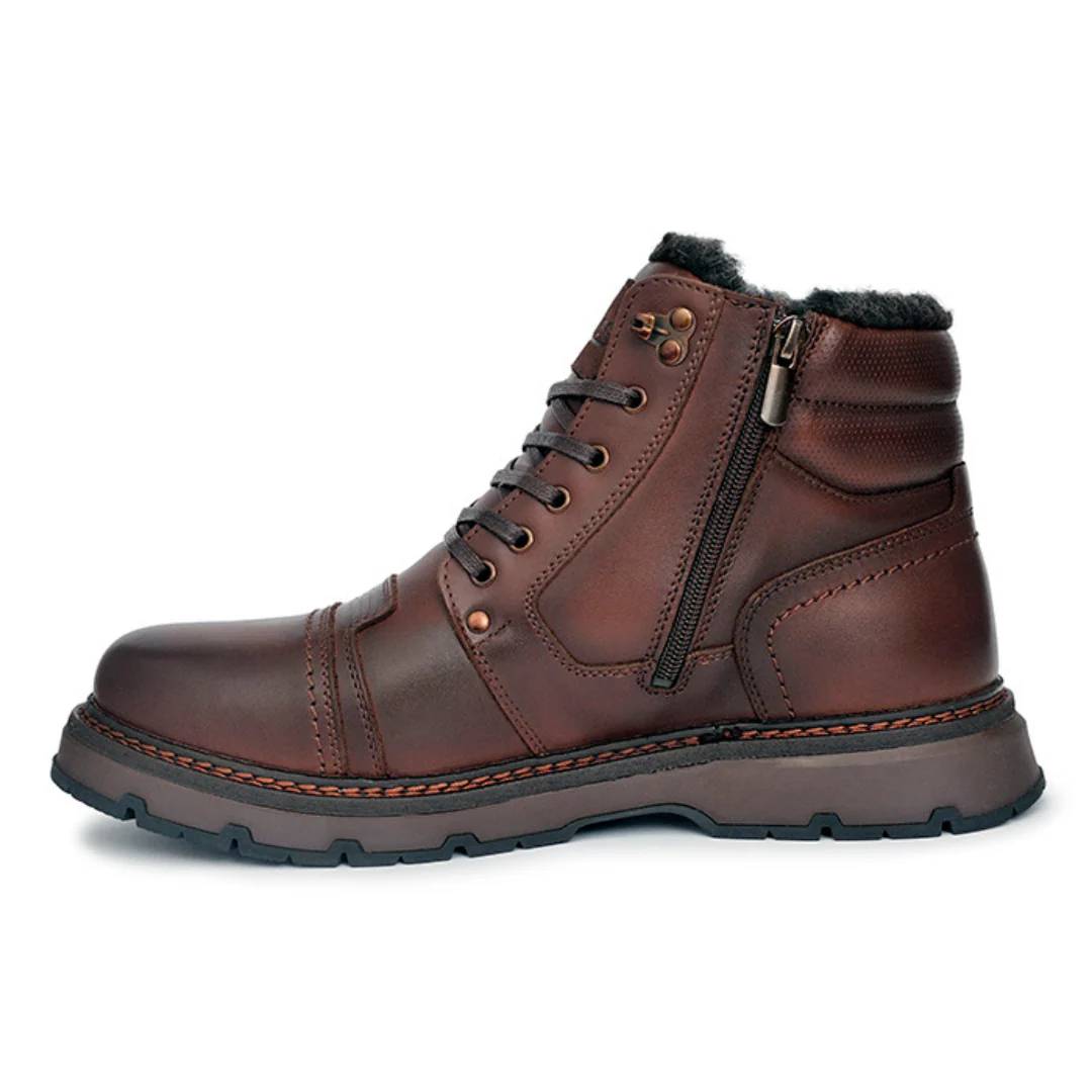 Herren Stiefel Schnürstiefel robust komfortabel rutschfeste Sohle gepolstert