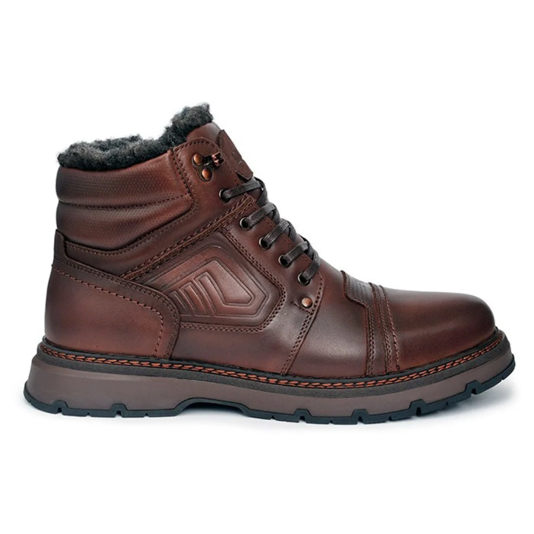 Herren Stiefel Schnürstiefel robust komfortabel rutschfeste Sohle gepolstert