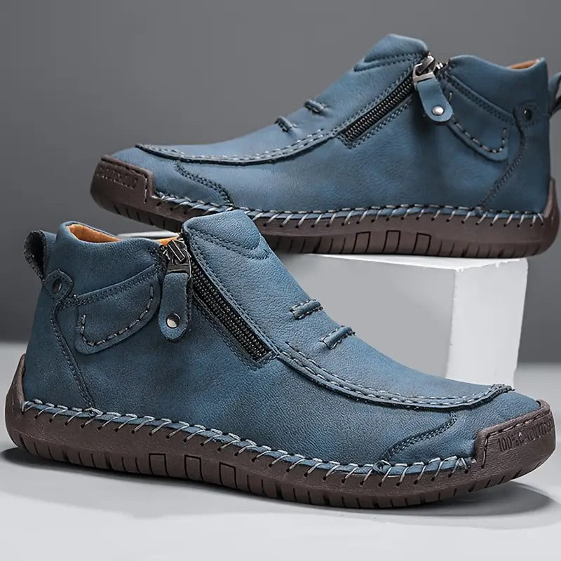 Herren Lederschuhe orthopädisch bequem atmungsaktiv breit stabil