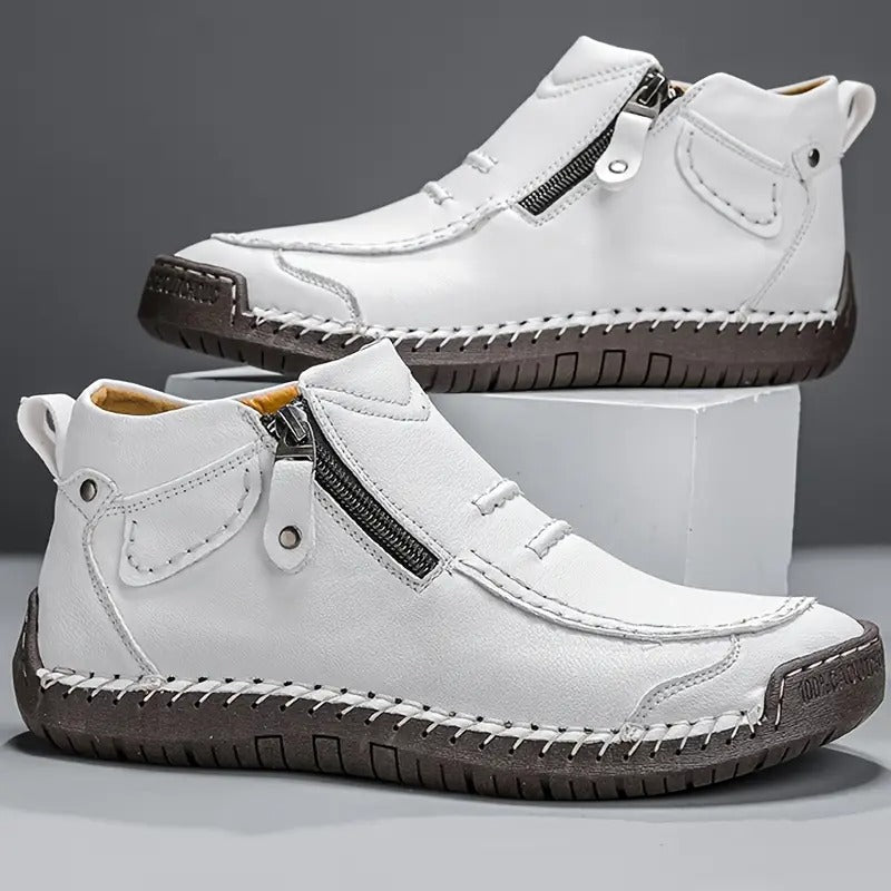 Herren Lederschuhe orthopädisch bequem atmungsaktiv breit stabil
