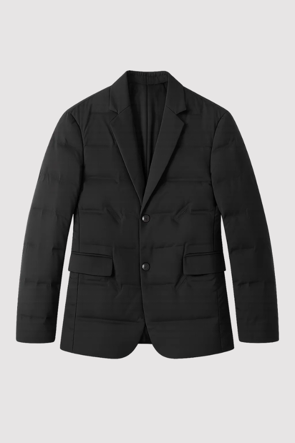 Herren Blazer Winter gefüttert isolierend elegant leichter Steppblazer warm