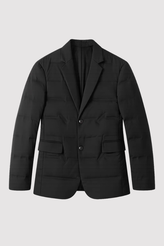 Herren Blazer Winter gefüttert isolierend elegant leichter Steppblazer warm