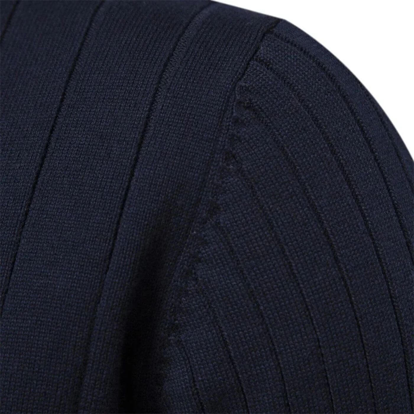 Herren Strickpullover, halber Reißverschluss Stehkragen bequem atmungsaktiv warm