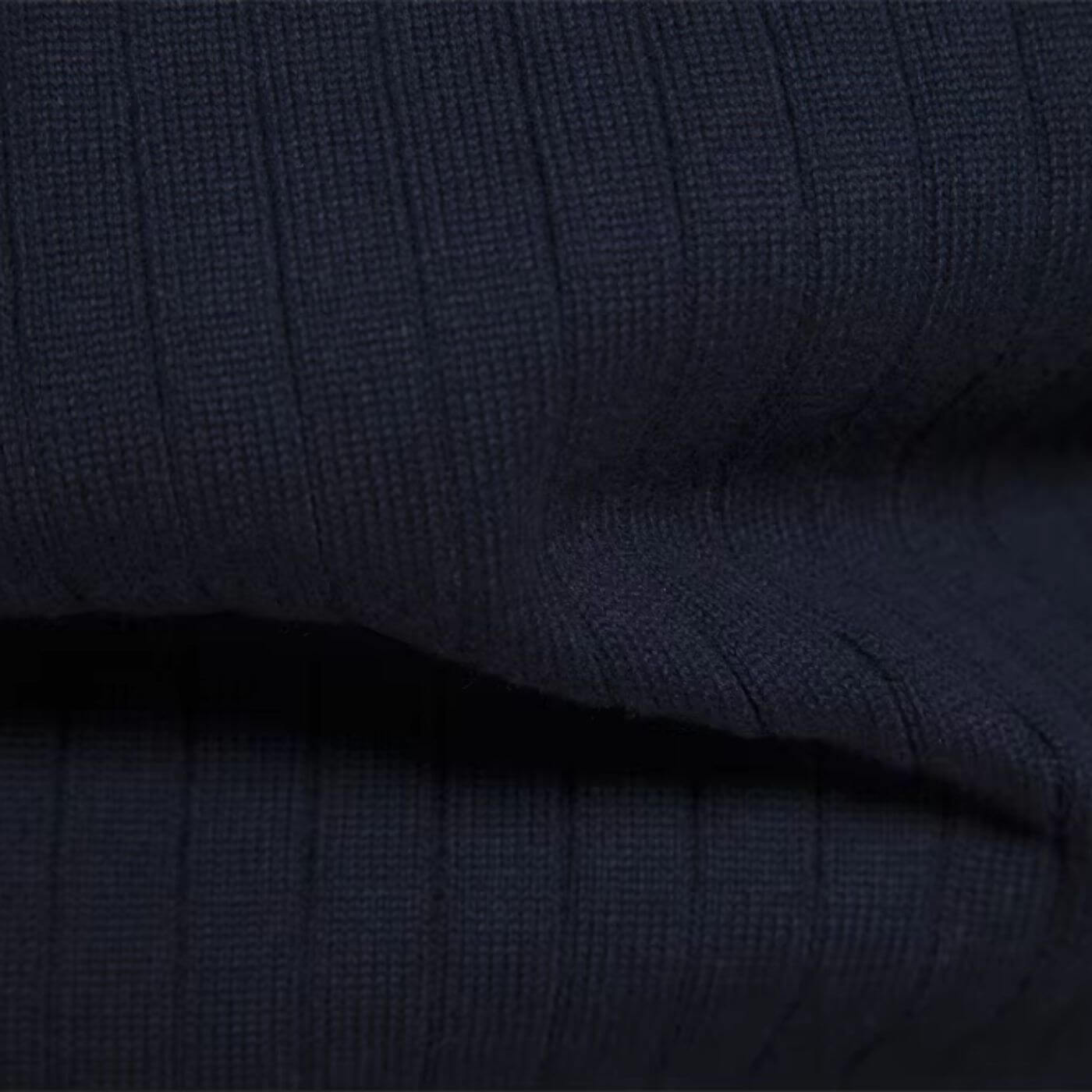 Herren Strickpullover, halber Reißverschluss Stehkragen bequem atmungsaktiv warm
