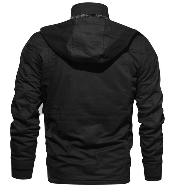 Herren Winterjacke gefüttert langarm warm bequeme Passform