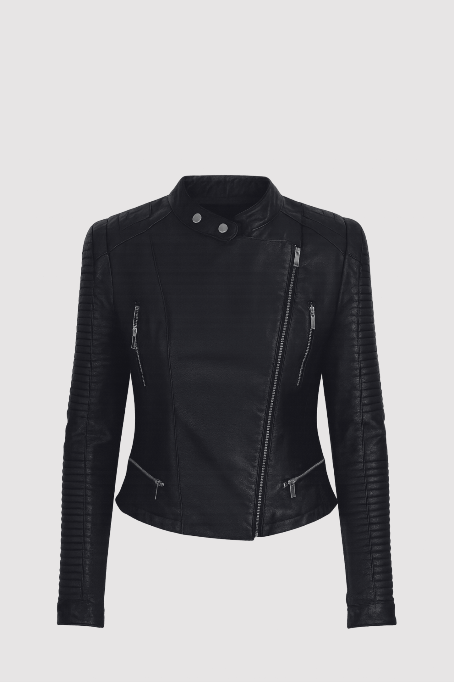Damen Jacke Regular Fit Streetstyle Strukturiert Reißverschluss Alltag Freizeit Modern Elegant