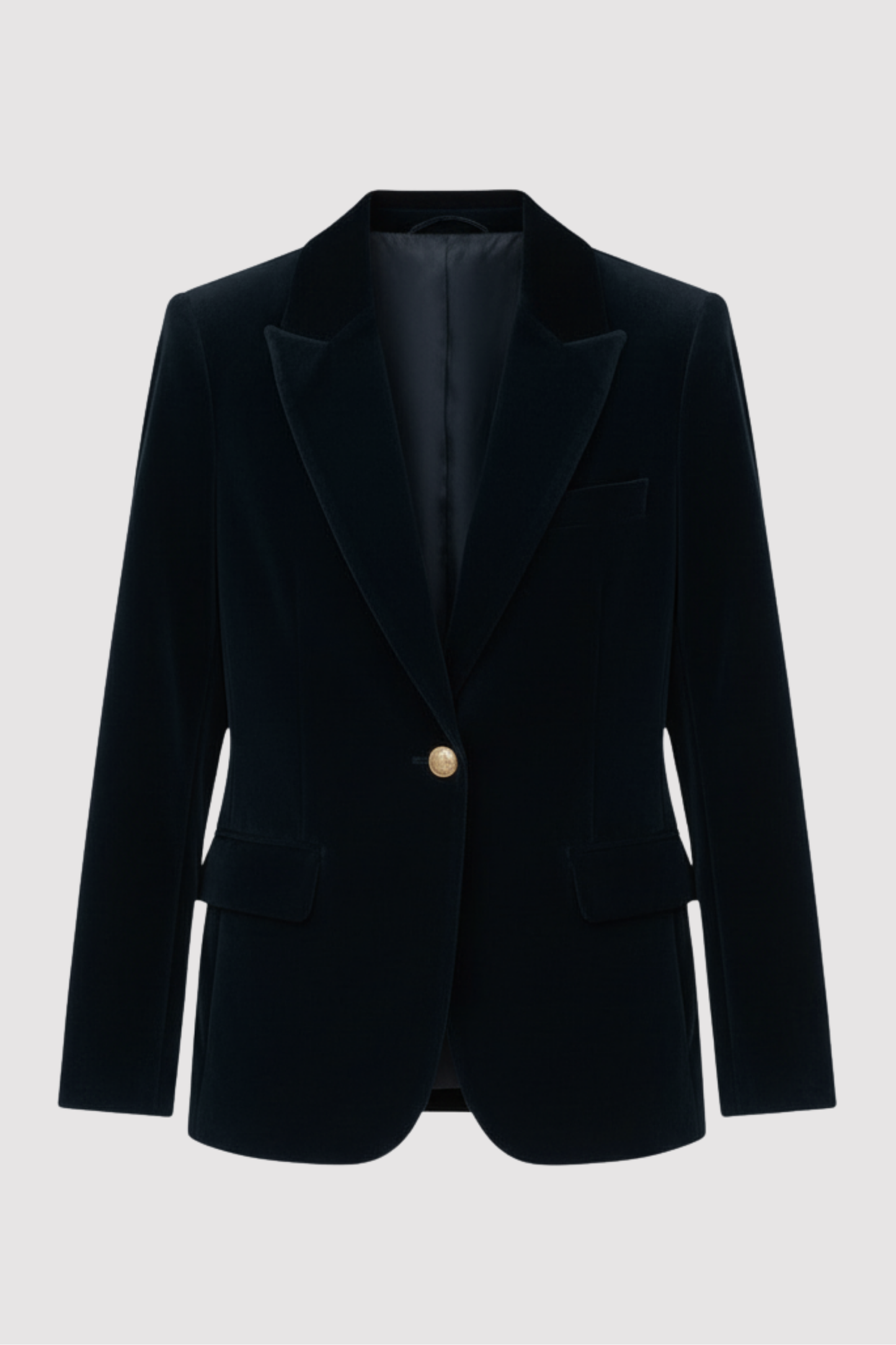 Damen Blazer Langarm Regular Fit Tailliert Einfarbig Elegant Business Freizeit Jacke