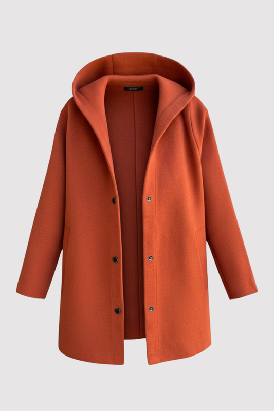 Damen Kapuzenjacke Langarm Knopfleiste Lockerer Schnitt Freizeit Alltag Jacke